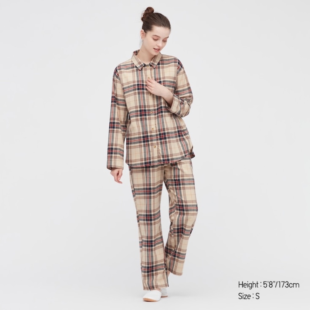 Uniqlo flannel tartan check pajama
